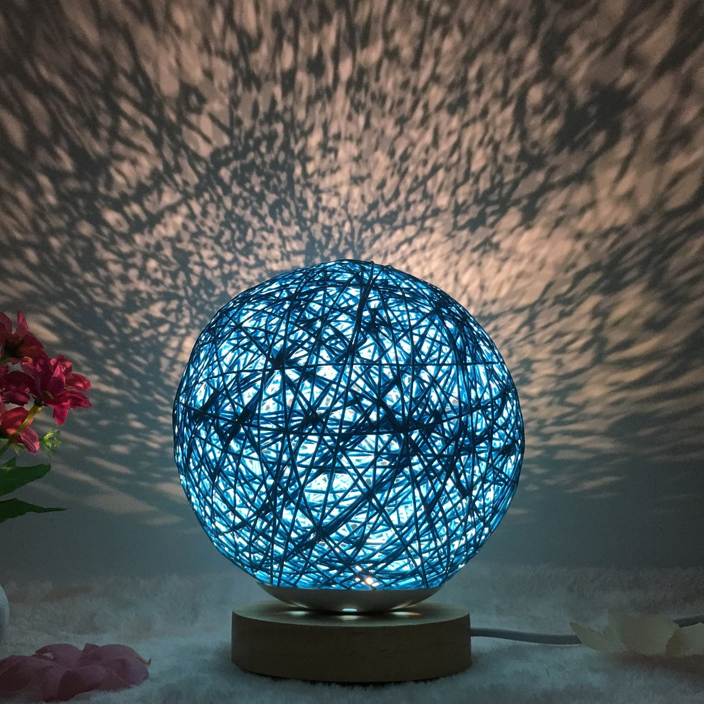 Remote Control Rattan Ball Lamp