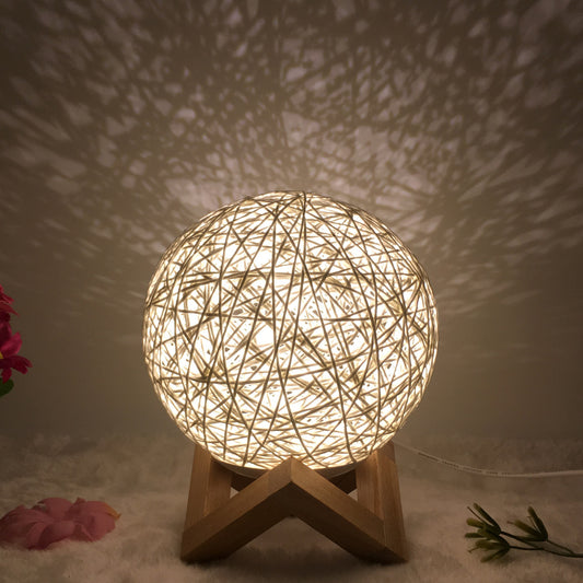Remote Control Rattan Ball Lamp